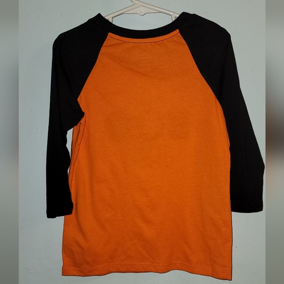 Halloween Long Sleeve Shirt The Boo Crew 6X orange black sleeved ghost bats - Picture 2 of 6